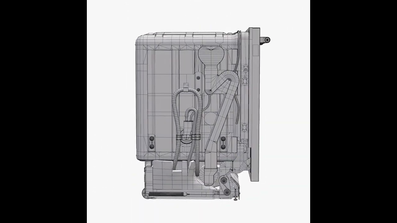 Dishwasher KitchenAid KDTM354EBS 3D Model