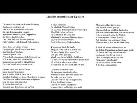 Was gehen mich die Anderen an (Lied des empathielosen Egoisten) - Christoph Holzhöfer