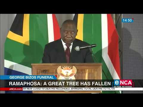 President Cyril Ramaphosa pays tribute to George Bizos