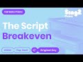 The Script - Breakeven (Piano Karaoke)