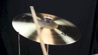 Video thumbnail for Sabian 16'' AA Raw Bell Crash by The Drum Shop - Portland, Maine