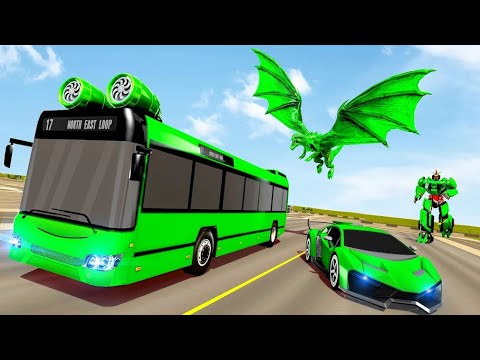 Flying Bus Robot Car Transform