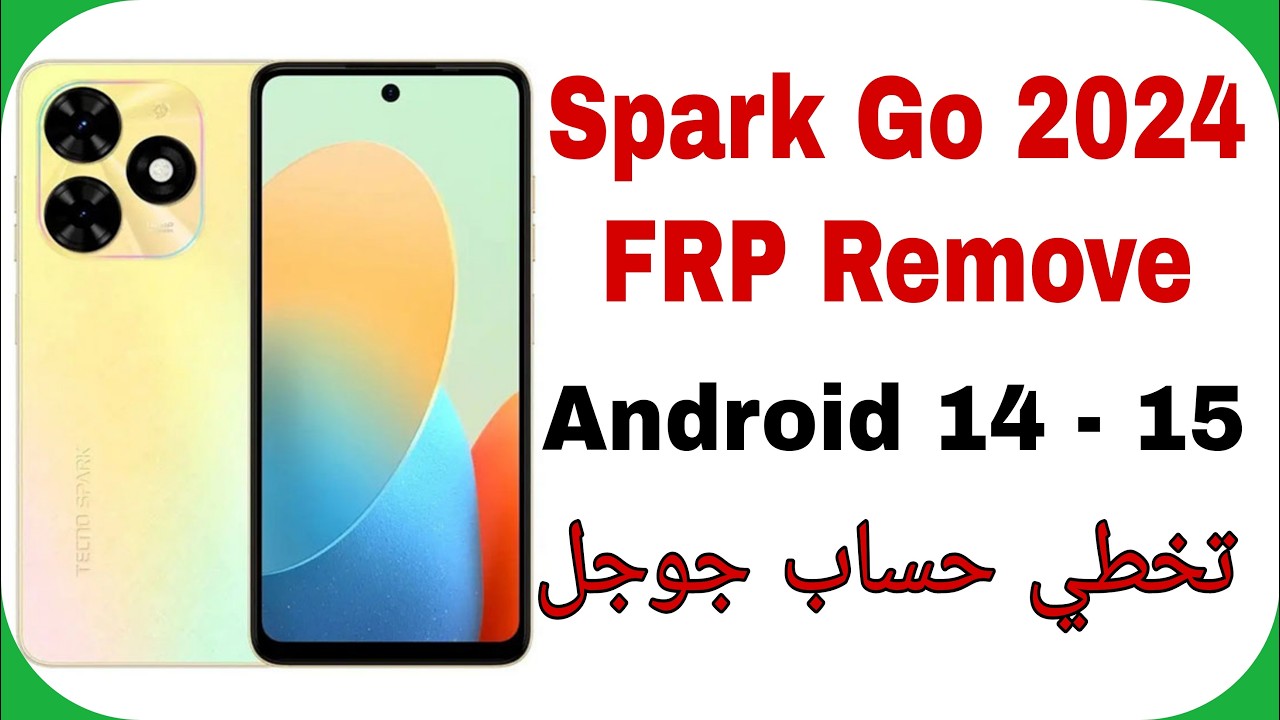 Tecno Spark Go 2024 BG6m FRP Unlock Android 14 | تخطي حساب جوجل بعد الفورمات لهواتف تيكنو 