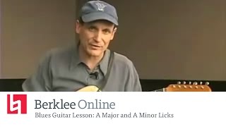 Blues Guitar Lesson: A Major and A Minor Licks