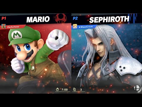 SSBU - Battle 3 Darkcheee [Mario] vs Maxxcris [Sephiroth]
