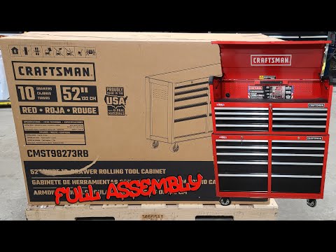 How To Assemble The CRAFTSMAN Redesigned S2000 Series Tool Cabinet & Chest
