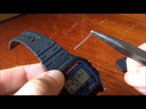 How to Remove a Casio W-59 Watch Band