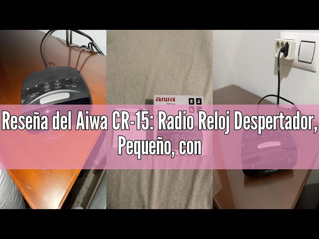 Vídeo relacionado con Aiwa CR-09J Radio Reloj Despertador con Doble Alarma, Am/FM PLL con Display LED DE 0,6"
