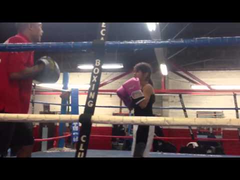 Azteca boxing gym Hailey g training