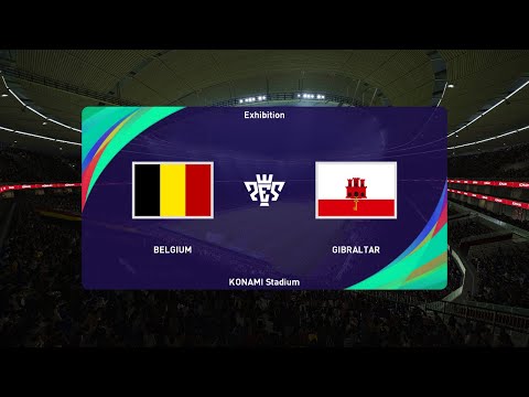 Belgium U17 vs Gibraltar U17 (11/10/2023) U17 UEFA EURO 2024 PES 2021