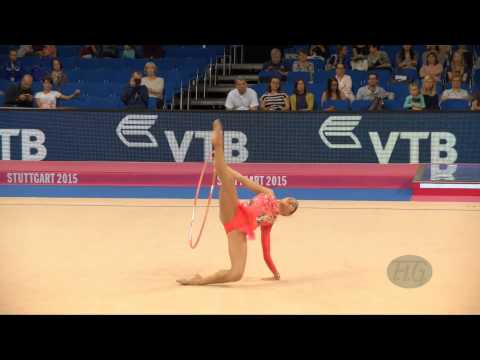 Victoria VEINBERG FILANOVSKY (ISR) 2015 Rhythmic Worlds Stuttgart - Qualifications Hoop