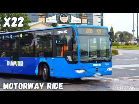 [Diamond] Motorway Ride on Service X22 - Mercedes Benz Citaro 33022, BF62JYY