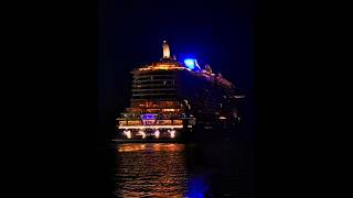 MV Mein shiff relax leaving Tallinn at night #cruiseship #tuicruises #shipspotting #portoftallinn