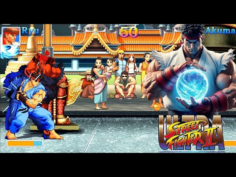 ULTRA STREET FIGHTER II - RYU. WORLD WARRIOR - THE HARDEST MODE. SHIN AKUMA BOSS. NO LOSE ROUND