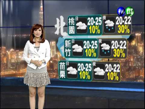 2012.11.04 華視晚間氣象 邱薇而主播