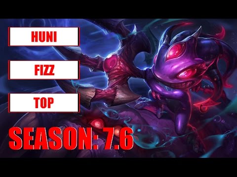 SKT T1 Huni Play Fizz Top Challenger Korean Pro Replay
