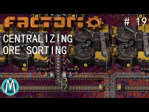 [Factorio 1.1 4K] Angel/Bobs Ep 19: Centralizing Ore Sorting (Tutorial/Walkthrough)