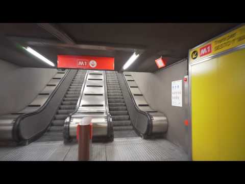 Italy, Milan, Metro night ride from DUOMO to TURRO + walk