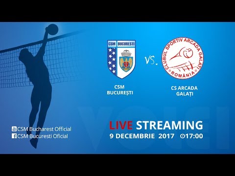 Volei Masculin LIVE: CSM Bucuresti - CS ARCADA GALAȚI