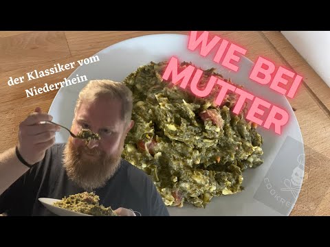 Niederrheinischer Grünkohl untereinander mit Mettenden