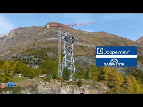 FB Gru GHS 351 Montage Stütze 3 Pendelbahn Zermatt - Furi