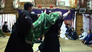 preview picture of video '下風呂「若宮稲荷神社例祭」２０１０　奉納神楽'