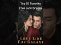 Top 10 Favorite Zhao LuSi Dramas Dramalist Cdrama Asiandrama Chinesedrama
