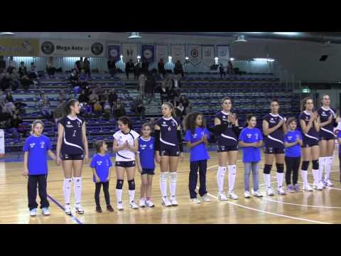 VOLLEY PESARO ingresso in campo del 15 febbraio 2014