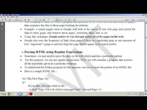 Python Application Programming Module 5 Web Scraping