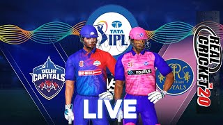 𝗱𝗰 𝘃𝘀 𝗿𝗿 - Delhi Capitals vs Rajasthan Royals Live IPL Prediction Real Cricket 20