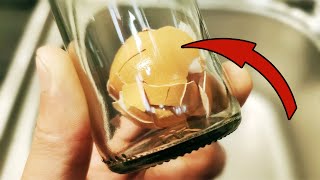 把雞蛋殼扔到玻璃瓶裡，作用很厲害，5分鐘解決生活一個大難題，太棒了 ‖ 妙招先生