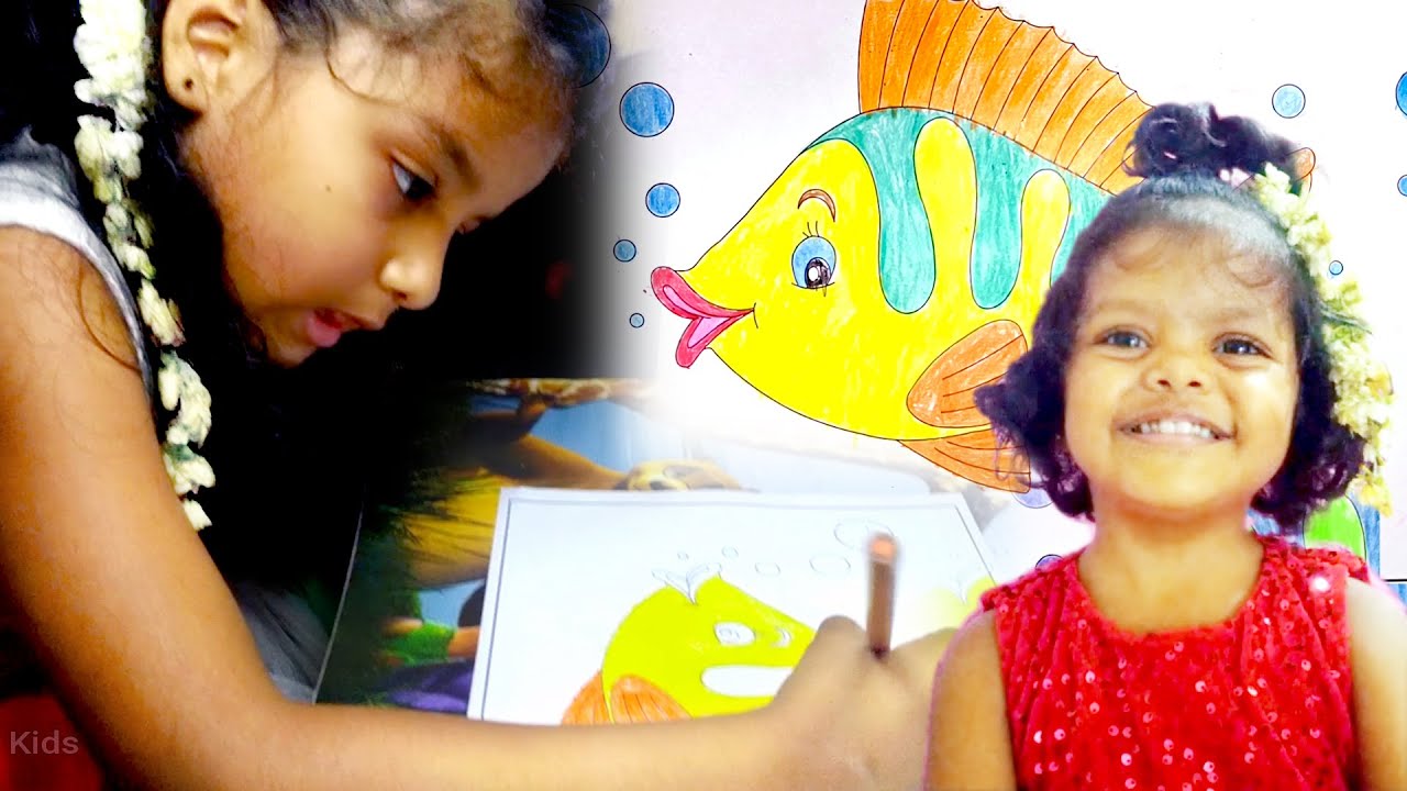 Beautiful Coloring Fish | Beautiful Fish Coloring | Fish Coloring | Shining Star Kids