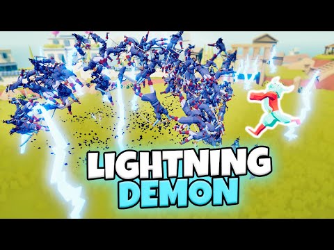 LIGHTNING DEMON VS EVERY FACTION | TABS MODDED GAMEPLAY