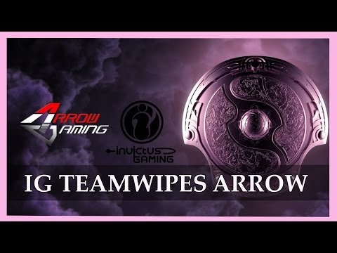 IG teamwipes Arrow @ TI4 Dota 2