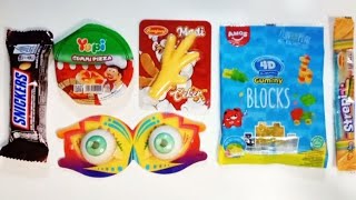 Hunting aneka permen 4D gummy,strepi,yupi,modi ceker,bola mata snicker