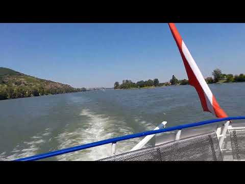 Fahrt mit dem Brandner Schiff auf der Donau um kurz às 16h00 25.07.2022