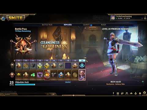 Smite 8.9 Netflix Cleanliness vs Godliness New Battlepass 15 All Levels Free and Paid Path