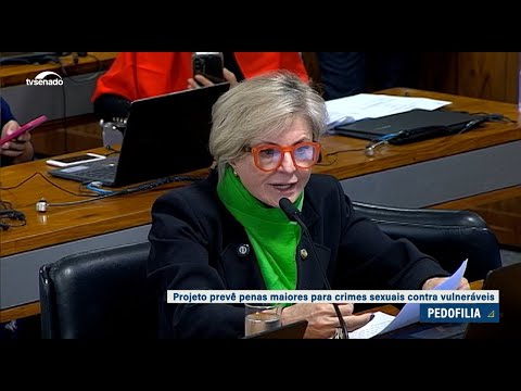 Penas maiores para crimes sexuais contra crianças e adolescentes são aprovadas pela CDH