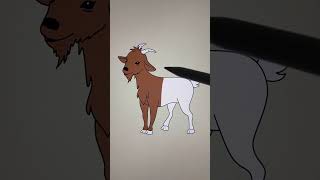 goat #goat #goats #drawing #coloring #painting #cute #kidsvideo #kids