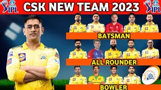 IPL 2023 | Chennai Super Kings Team Full Squad | CSK Full Squad 2023 | CSK Team Players List 2023