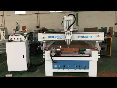 Top Rated 4 Axis CNC Router 1325 with 4x8 Rotary Table