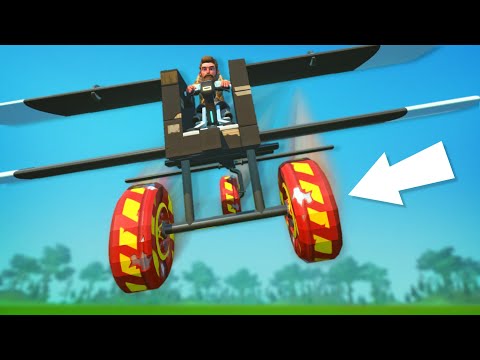 We Tried to Land Planes... but the Wheels Can Explode! - Scrap Mechanic Gameplay