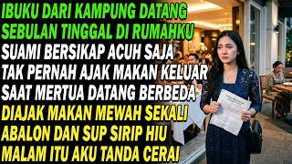 Download lagu Ibuku dari kampung sebulan diabaikan, saat mertua datang dia diajak makan mewah, malam tanda cerai.. mp3