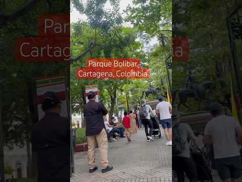 Parque abolibar, Cartagena, Colombia