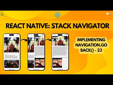 React Native Stack Navigator Implementing Navigation Goback 23