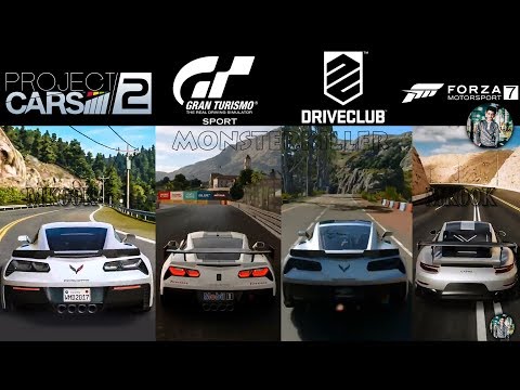 ¦Forza 7 VS DriveClub VS Project CARS 2 VS Gran Turismo Sport¦ ((Side By Side Graphics Comparison))