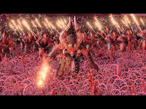 Total War Warhammer 3 | Herald Of Khorne Invade Slaanesh | The Cinematic Battle