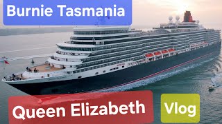 Queen Elizabeth Cruise Ship Arrives in Burnie Tasmania