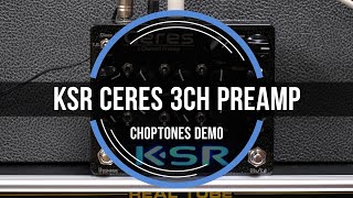Video thumbnail for KSR Ceres 3 Channel Preamp Pedal | Playthrough Demo by ChoptonesOfficial