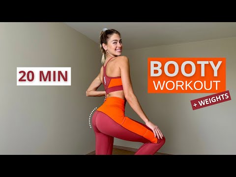 20 MIN. BOOTY WORKOUT + WEIGHTS - build your butt & pump